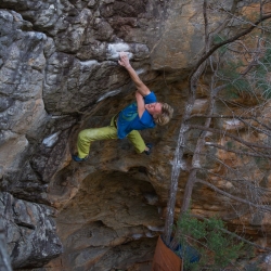 First Ascent: Axel Perschmann in \"Simplicity\", V12